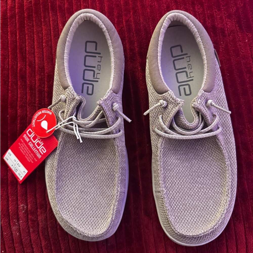 Hey Dude Light Gray Slip-On Shoes